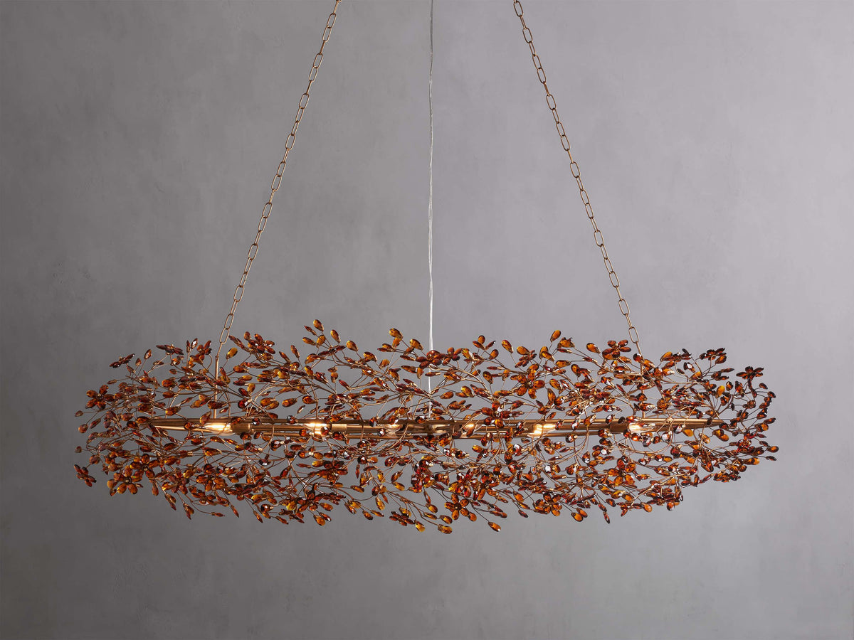 Fiore Sculpted Petals Oval Chandelier