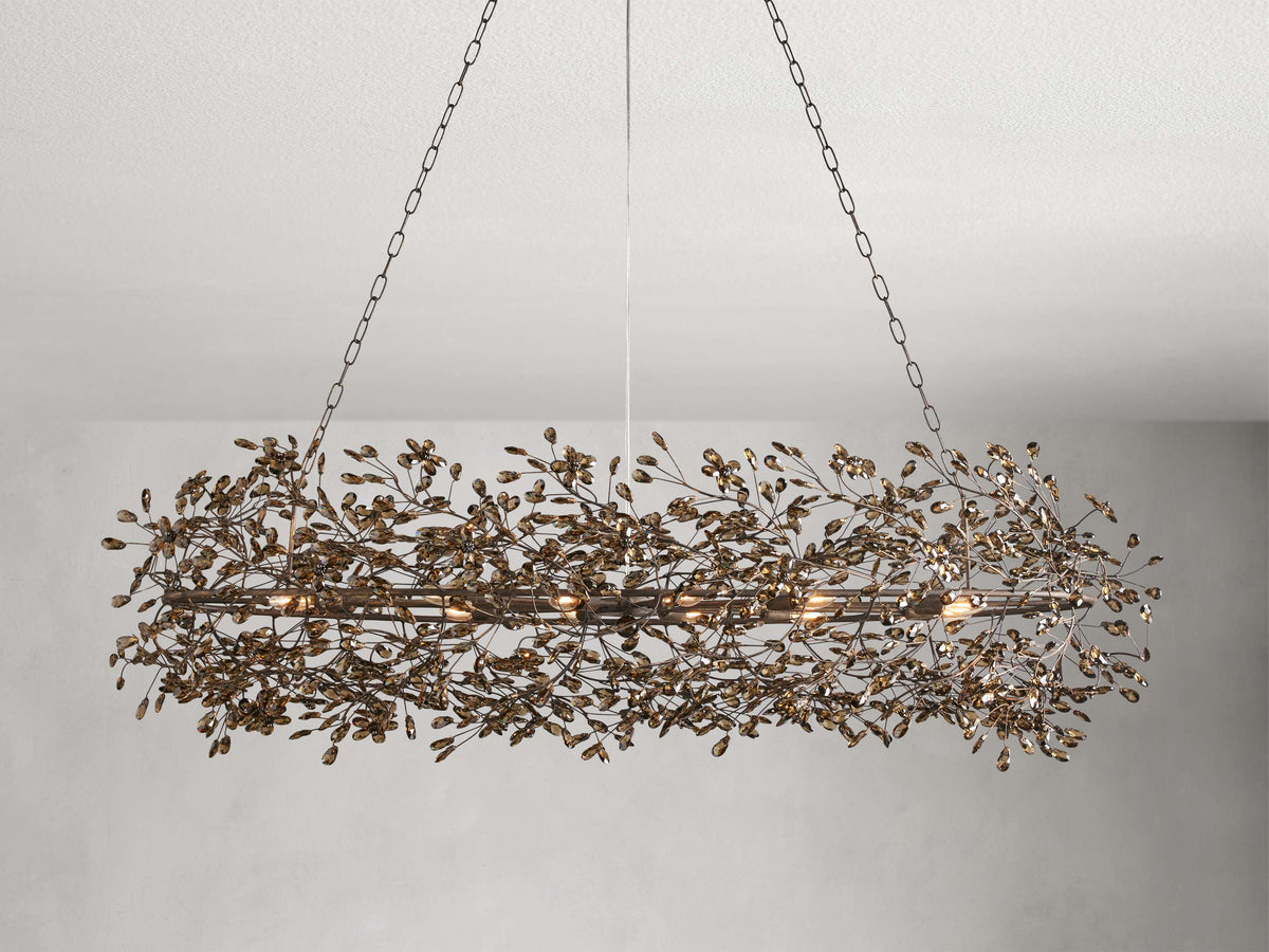 Fiore Sculpted Petals Oval Chandelier