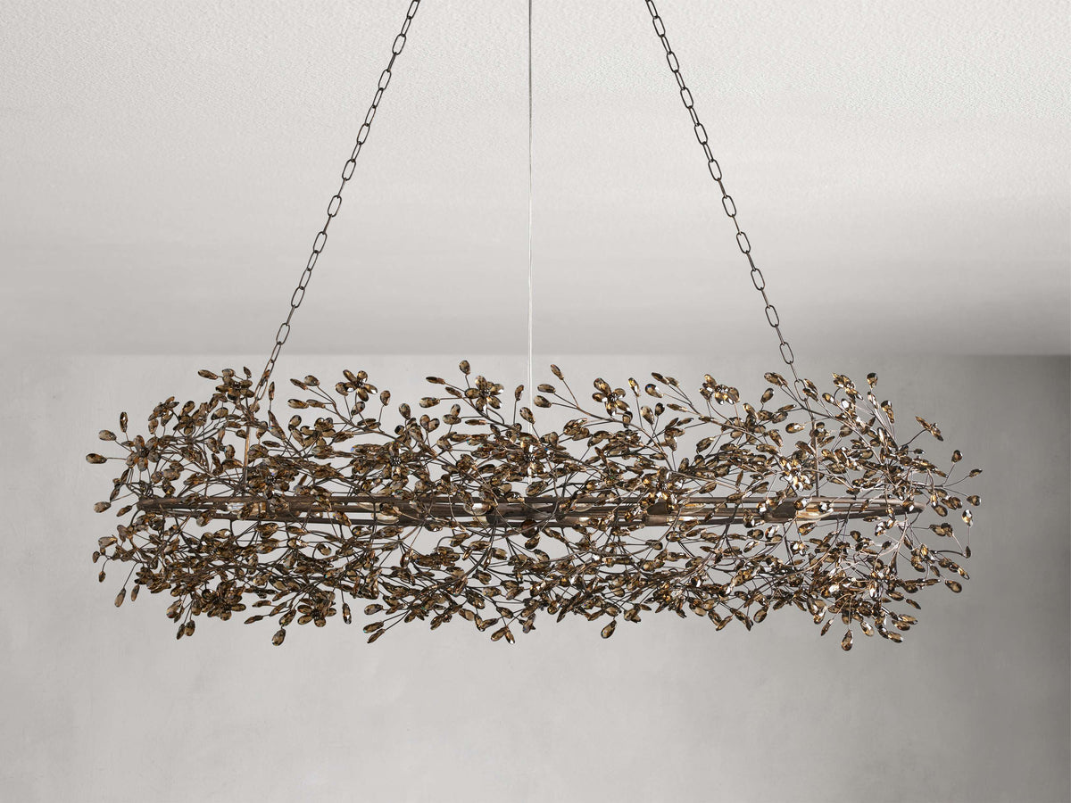 Fiore Sculpted Petals Oval Chandelier
