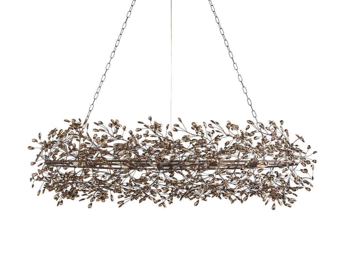 Fiore Sculpted Petals Oval Chandelier