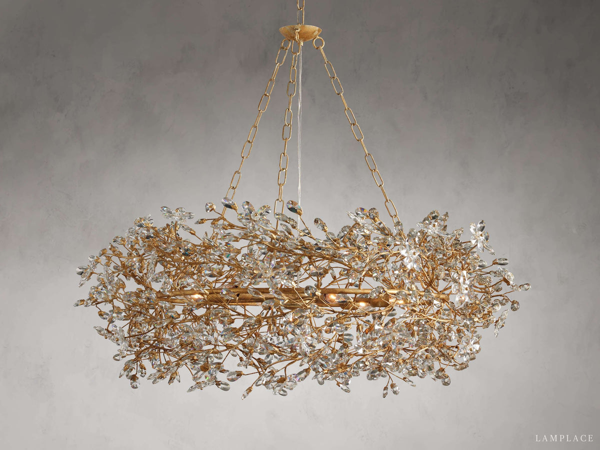 Fiore Delicate Flower Crown Chandelier