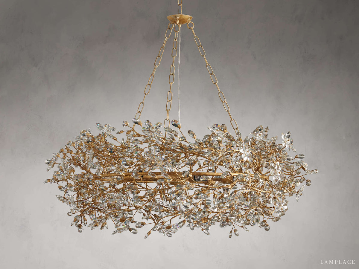 Fiore Delicate Flower Crown Chandelier
