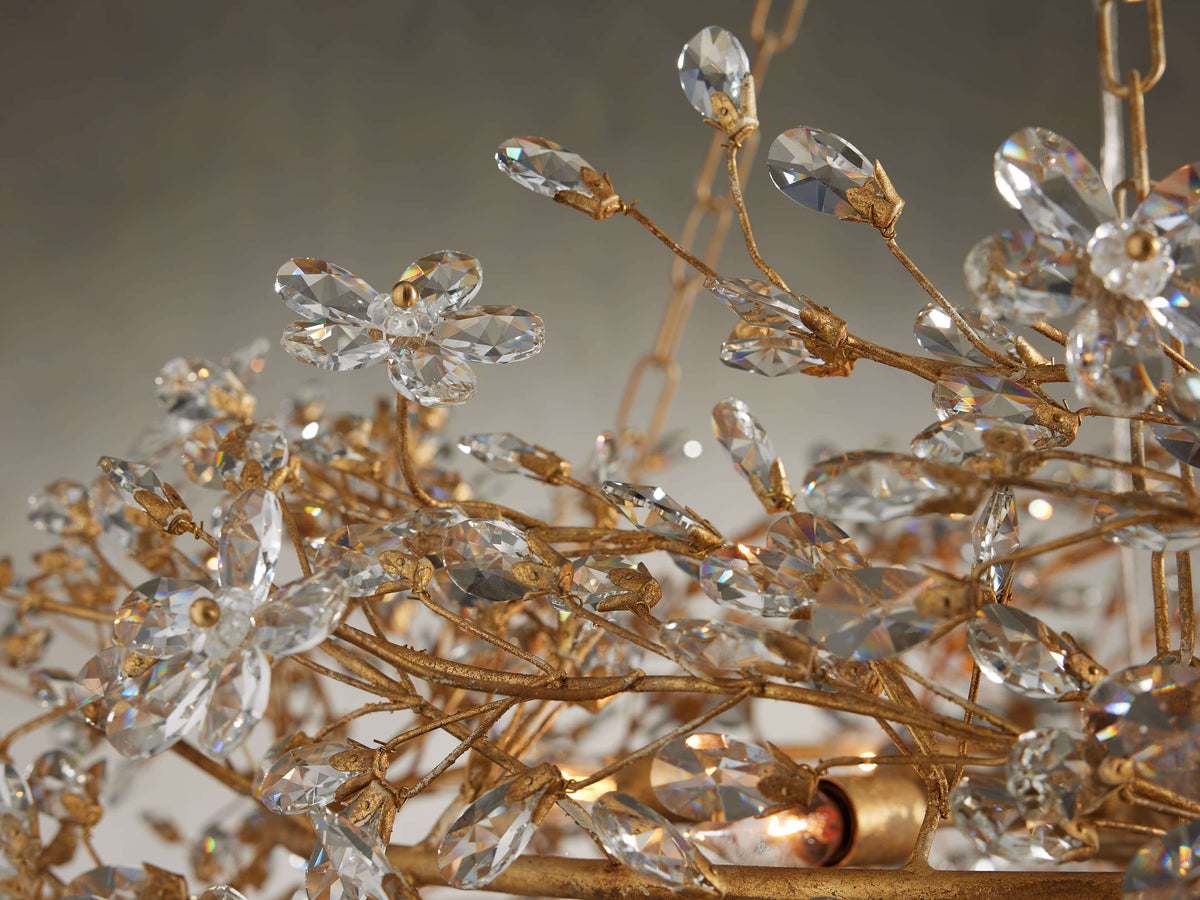 Fiore Sculpted Petals Crown Chandelier