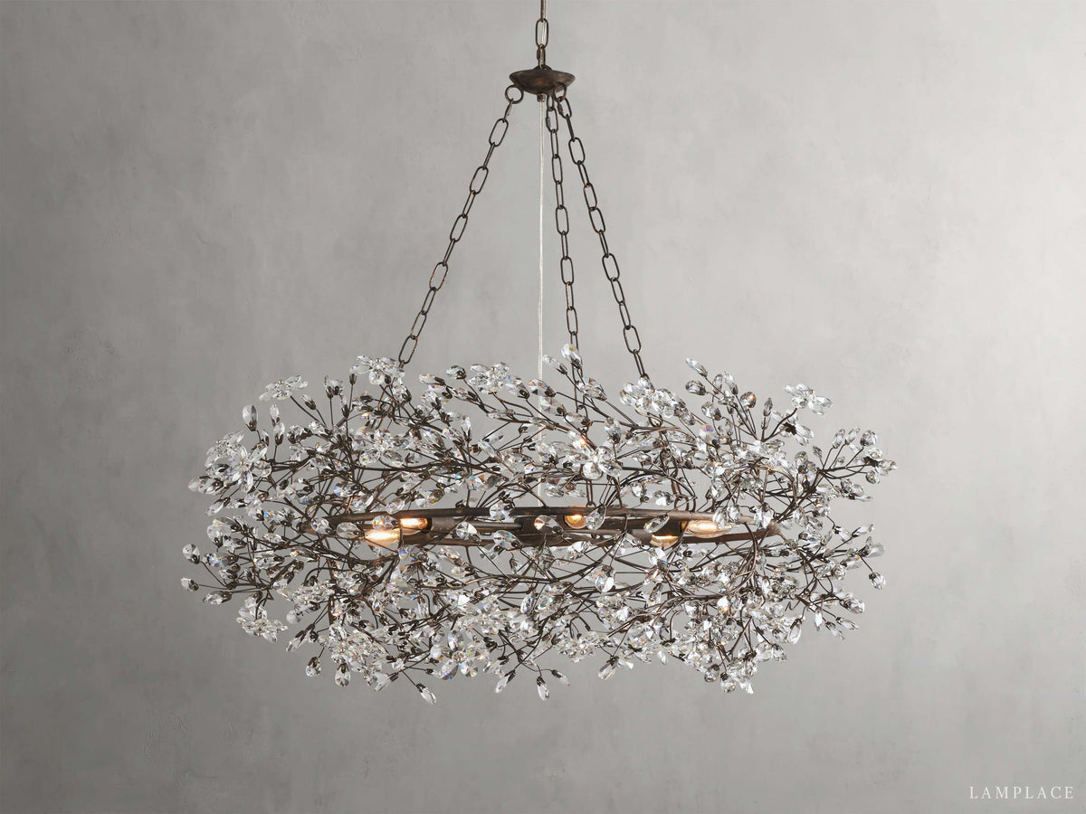 Fiore Delicate Flower Crown Chandelier