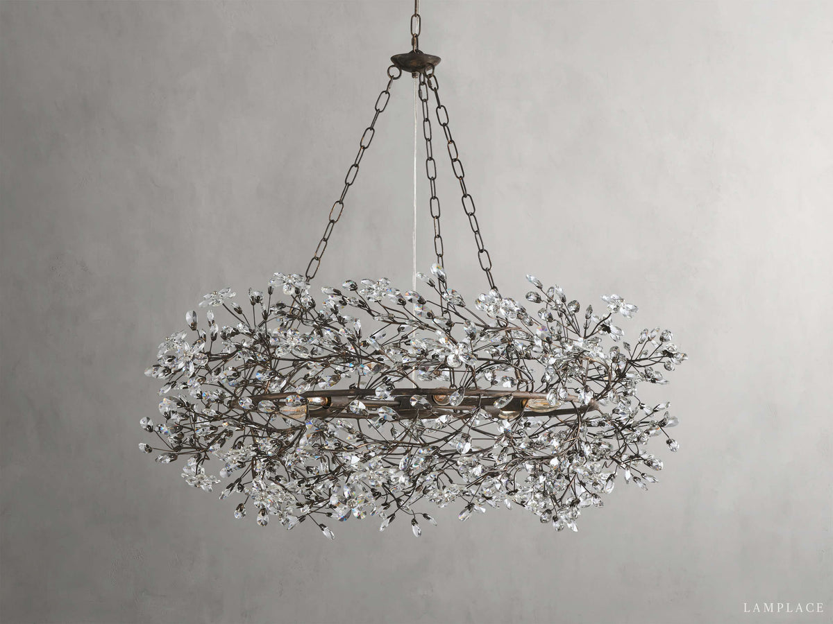 Fiore Delicate Flower Crown Chandelier
