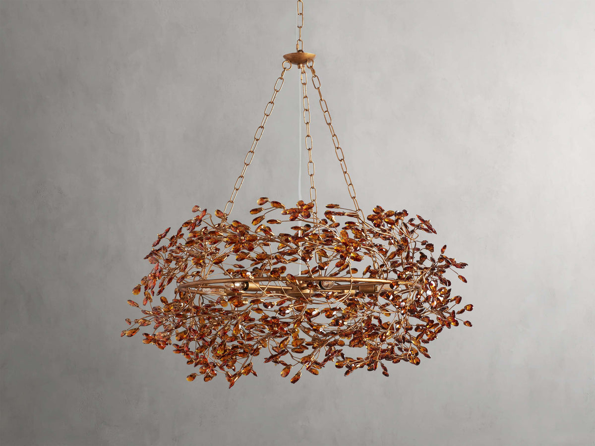 Fiore Sculpted Petals Crown Chandelier