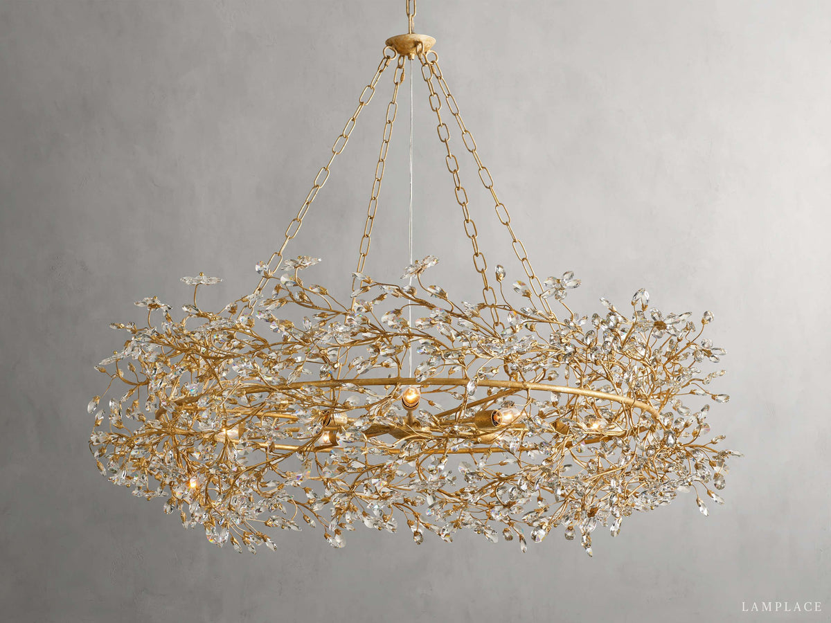 Fiore Delicate Flower Crown Chandelier