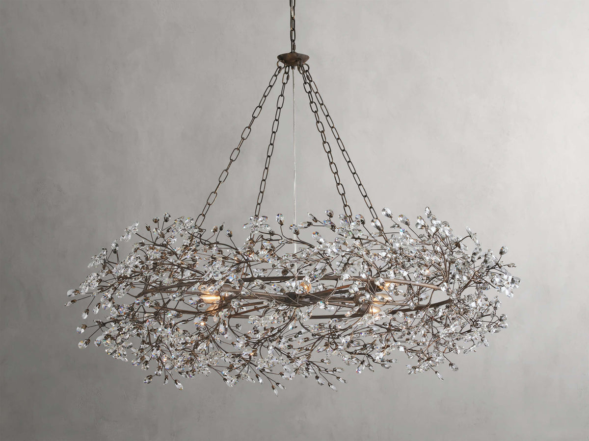 Fiore Sculpted Petals Crown Chandelier