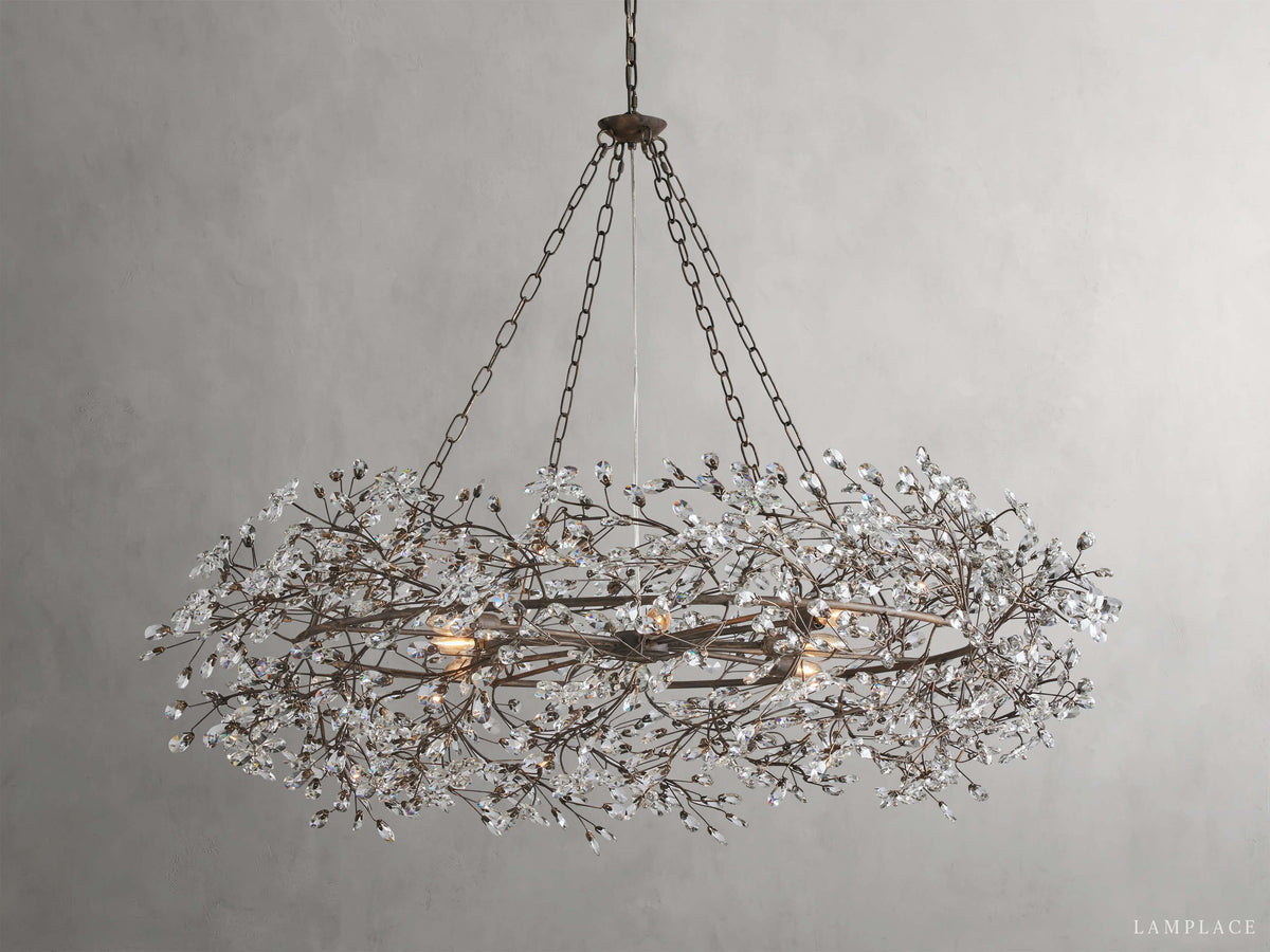 Fiore Delicate Flower Crown Chandelier