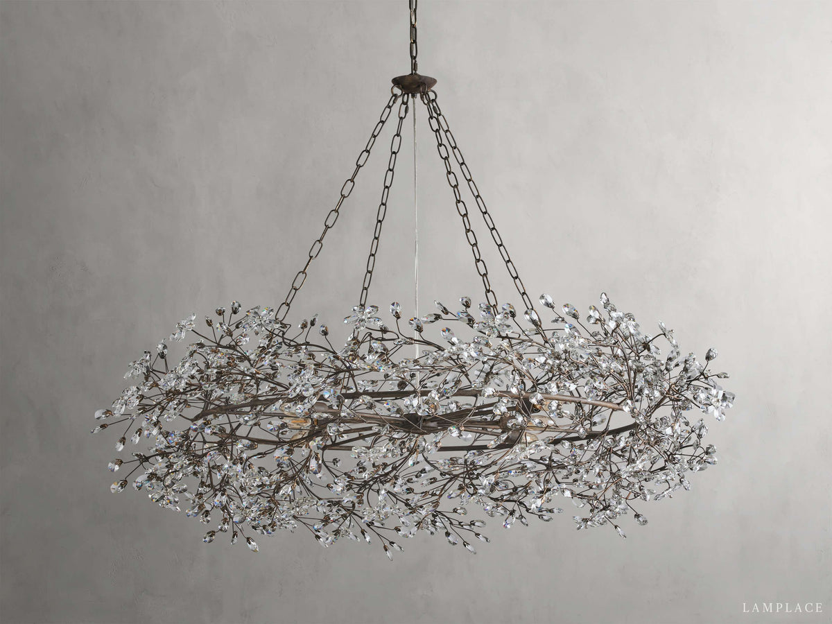 Fiore Delicate Flower Crown Chandelier
