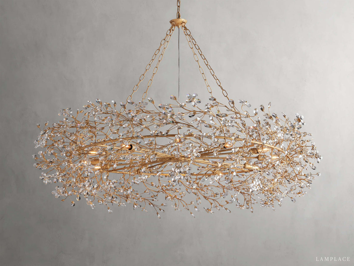 Fiore Sculpted Petals Crown Chandelier