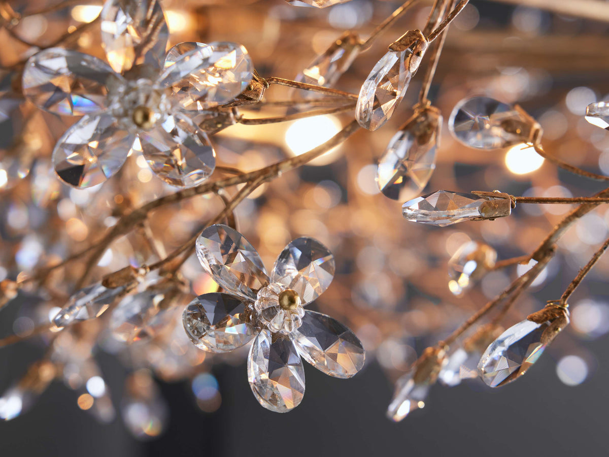 Fiore Sculpted Petals Crown Chandelier