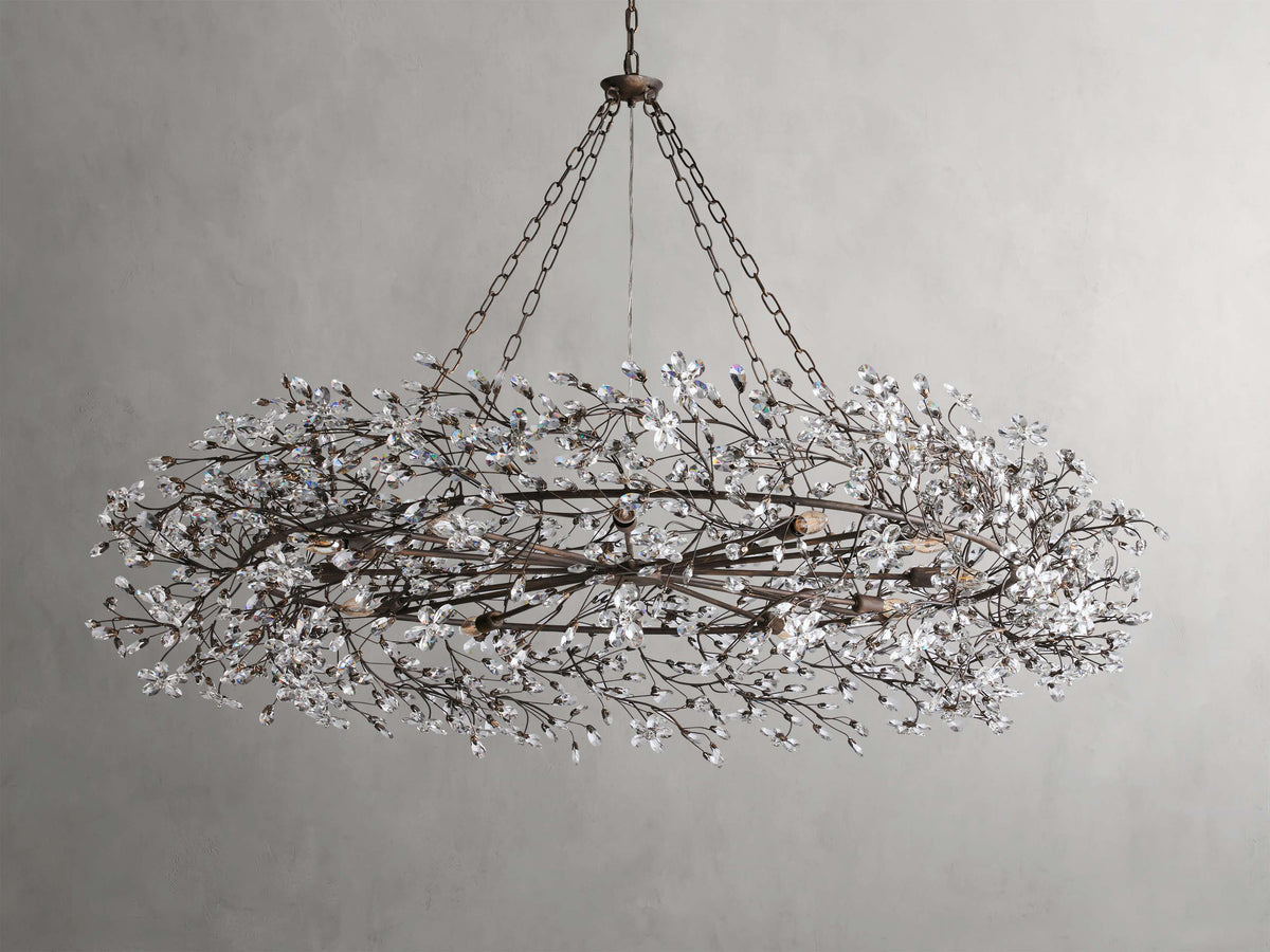 Fiore Delicate Flower Crown Chandelier