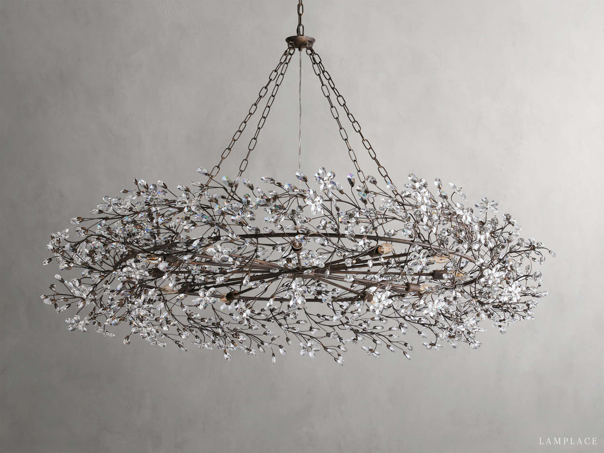 Fiore Delicate Flower Crown Chandelier