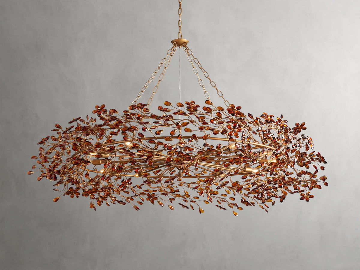 Fiore Sculpted Petals Crown Chandelier