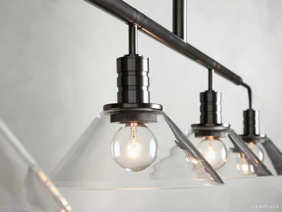 Theron Cone Cluster Linear Chandelier