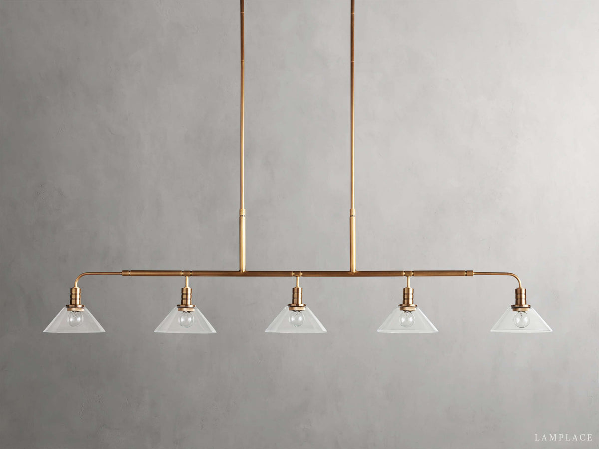 Theron Cone Cluster Linear Chandelier