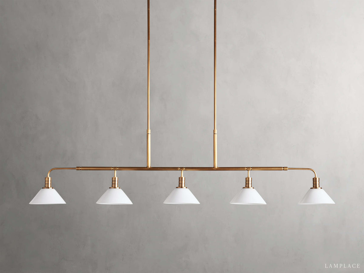 Theron Cone Cluster Linear Chandelier