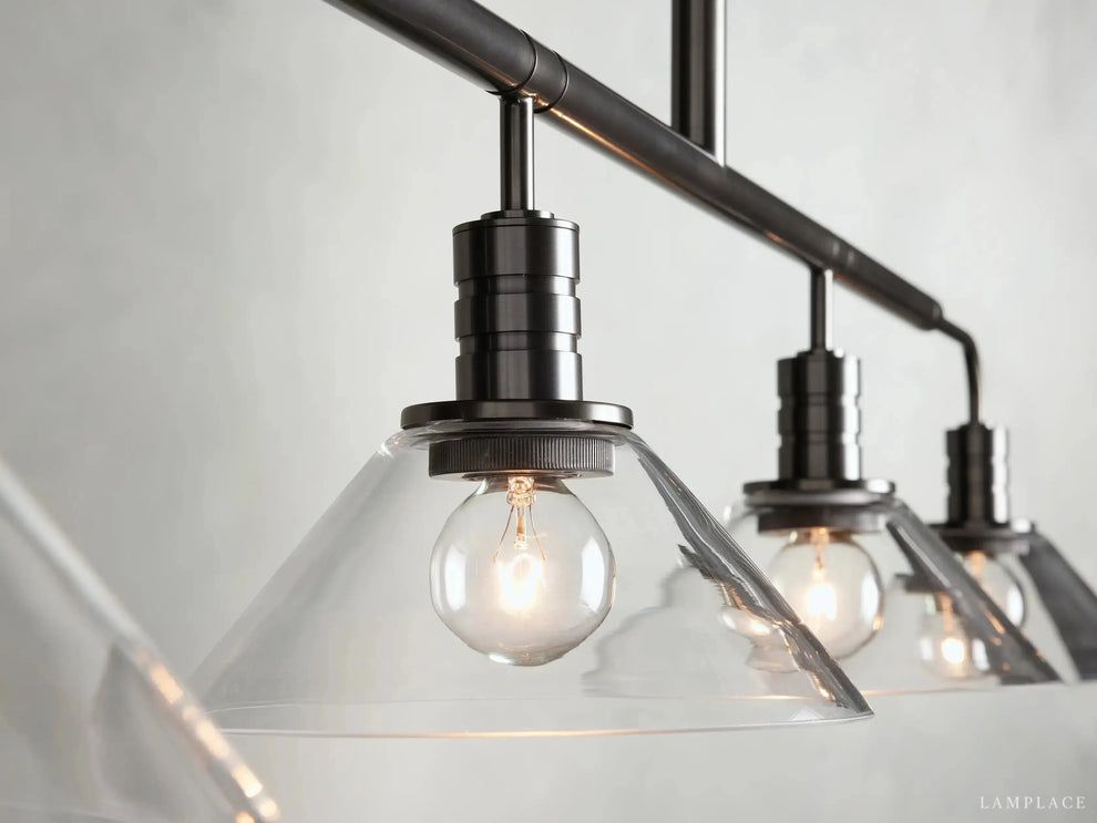 Theron Cone Cluster Linear Chandelier