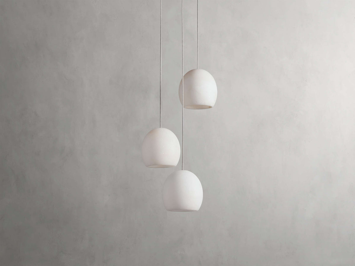 Arica Handcrafted Alabaster Round Chandelier