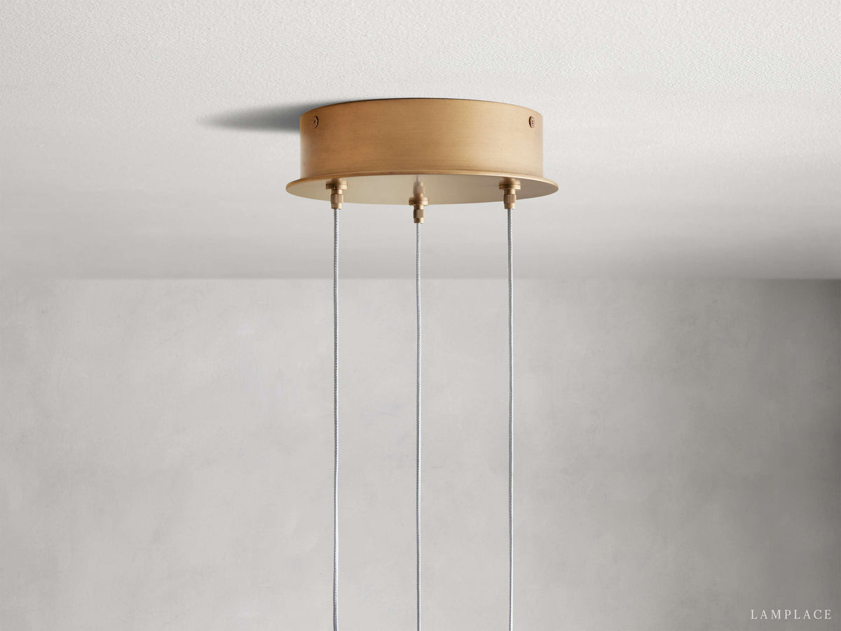 Arica Handcrafted Alabaster Round Chandelier