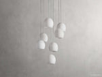 Arica Handcrafted Alabaster Round Chandelier