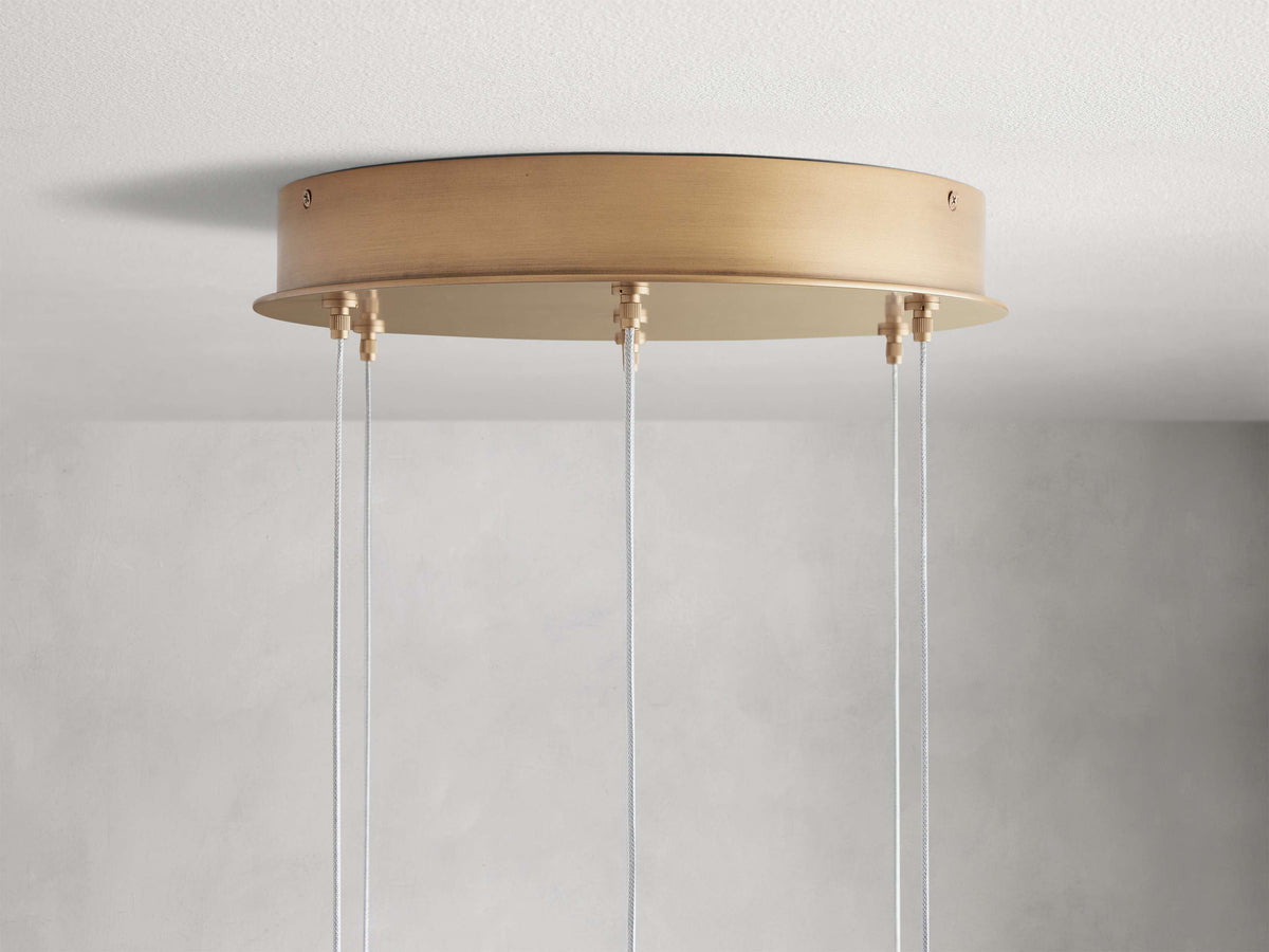 Arica Handcrafted Alabaster Round Chandelier
