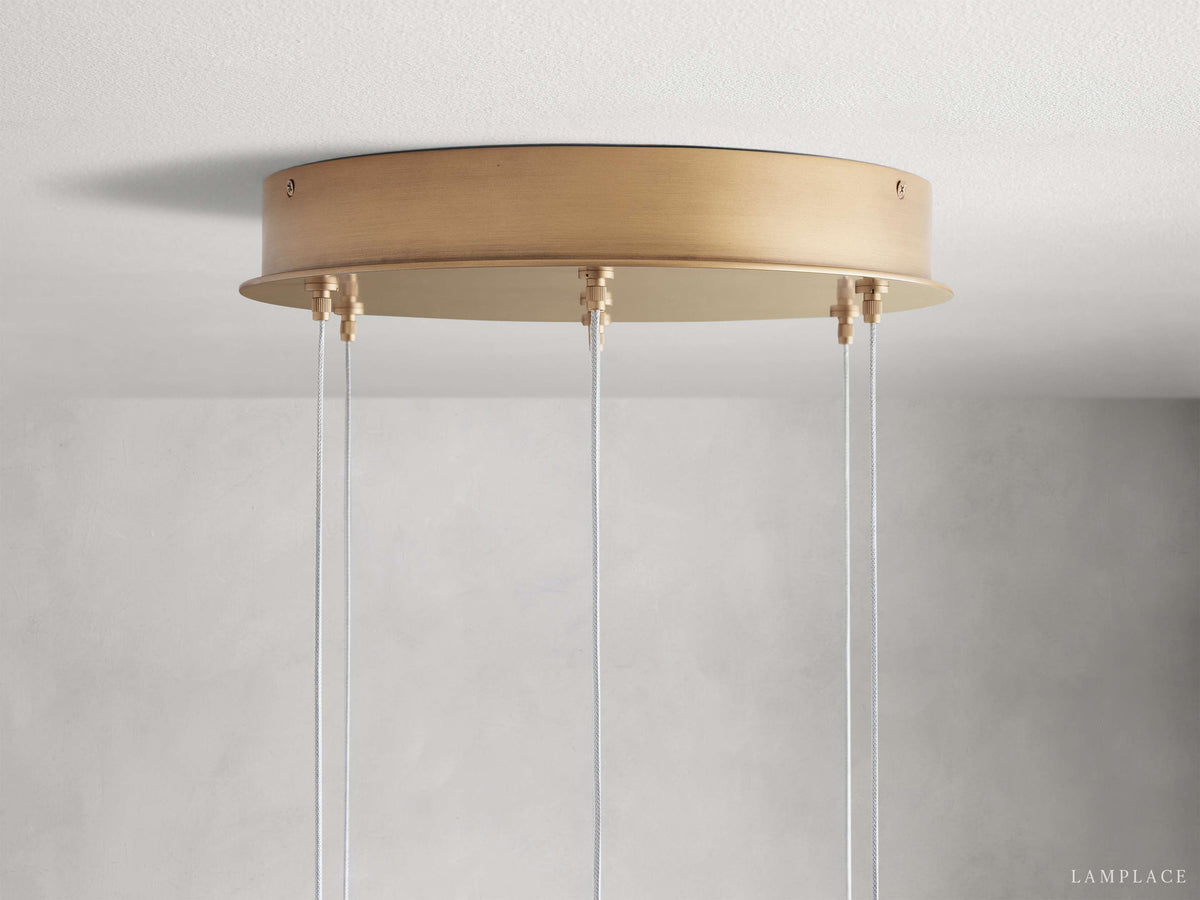 Arica Handcrafted Alabaster Round Chandelier