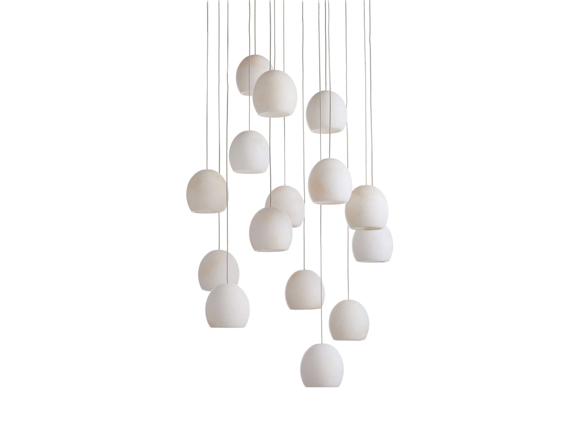 Arica Handcrafted Alabaster Round Chandelier