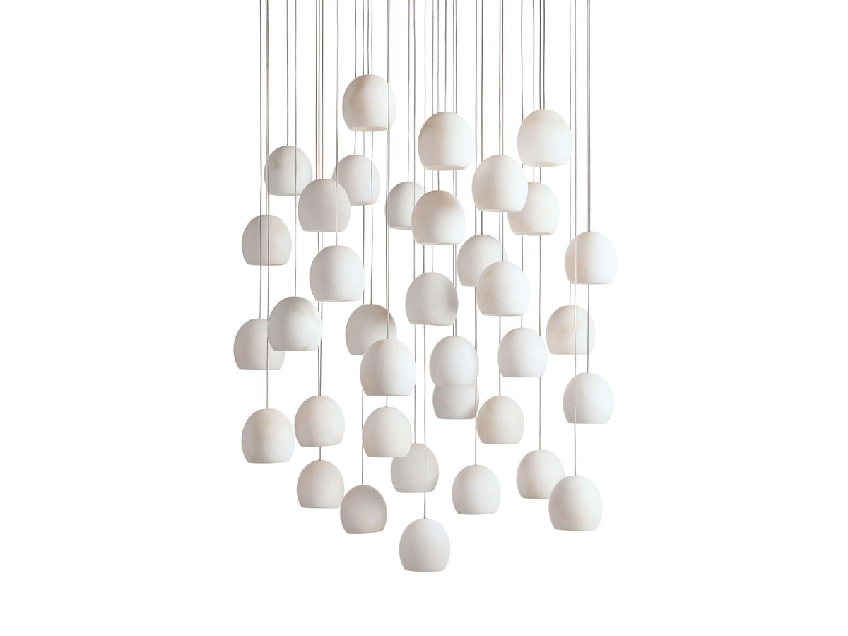 Arica Handcrafted Alabaster Round Chandelier