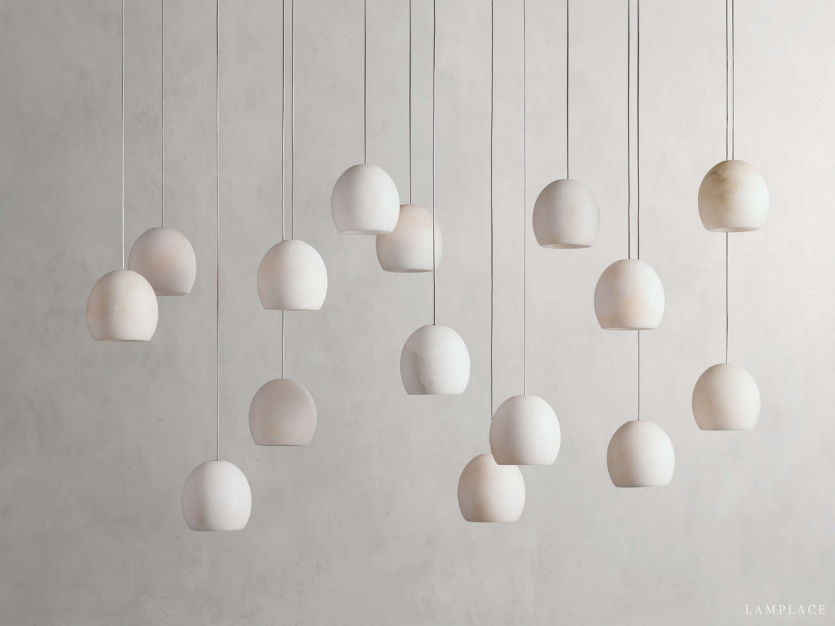 Arica Handcrafted Alabaster Linear Chandelier