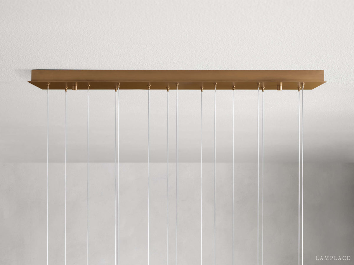 Arica Handcrafted Alabaster Linear Chandelier