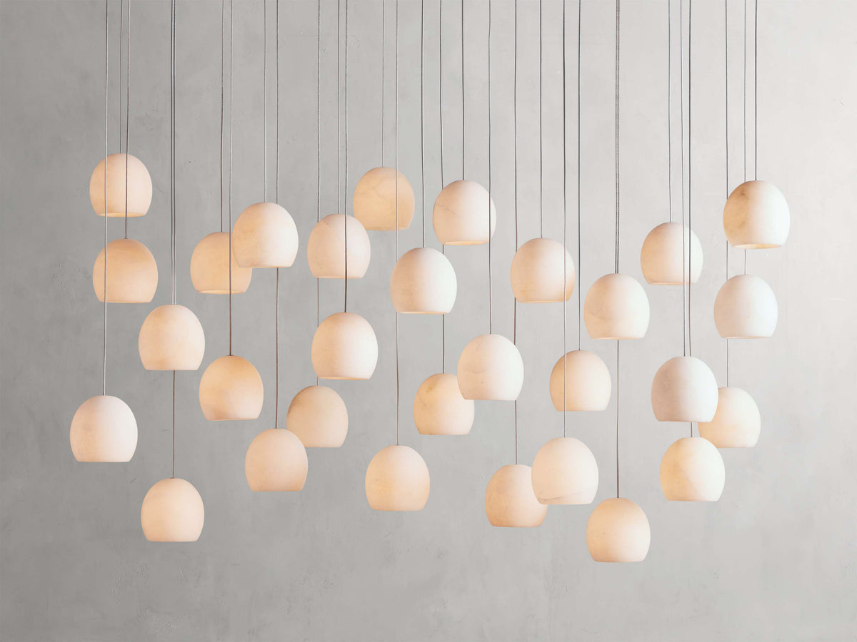 Arica Handcrafted Alabaster Linear Chandelier