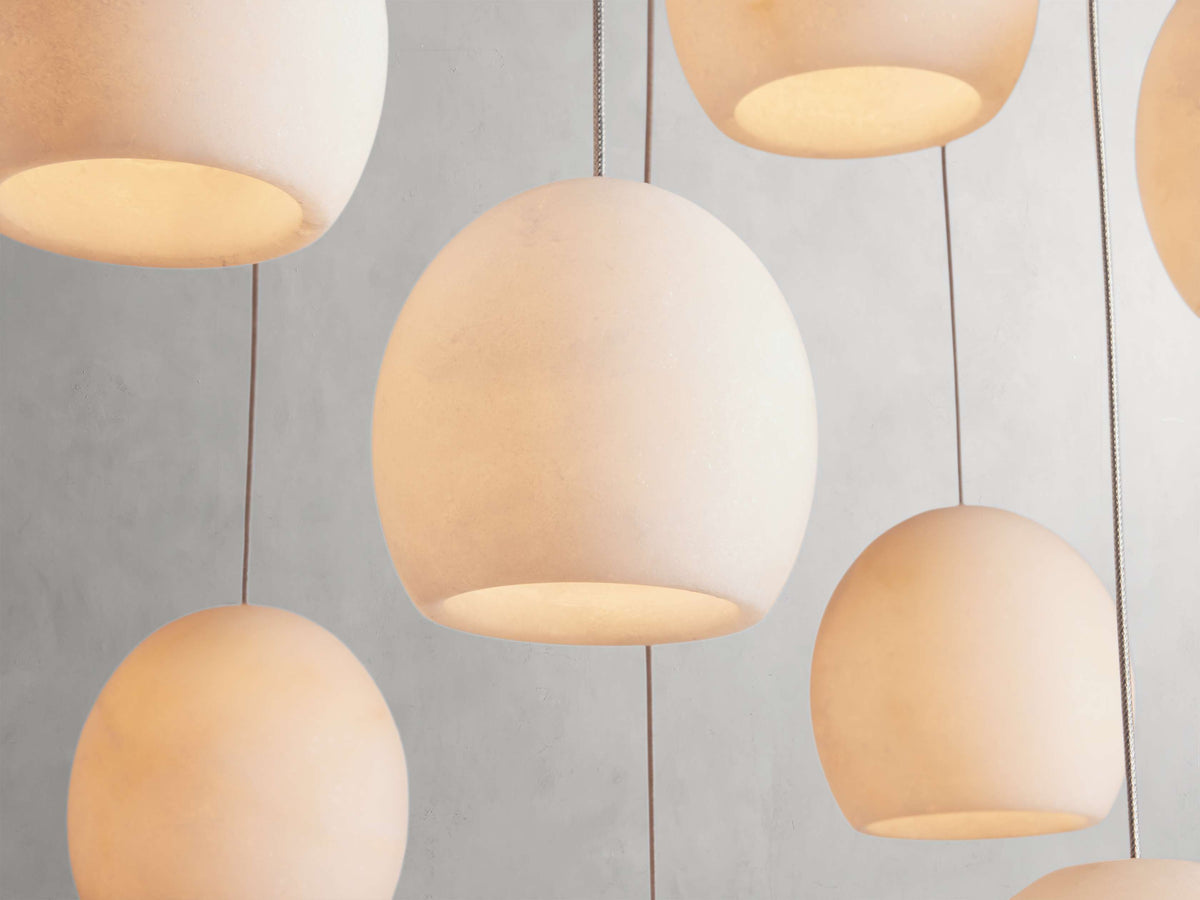 Arica Handcrafted Alabaster Linear Chandelier