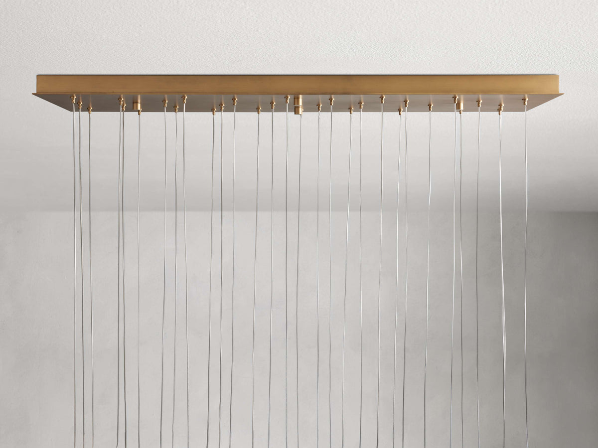 Arica Handcrafted Alabaster Linear Chandelier