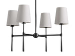Rhodes Midcentury Torch Round Chandelier