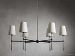 Rhodes Midcentury Torch Round Chandelier