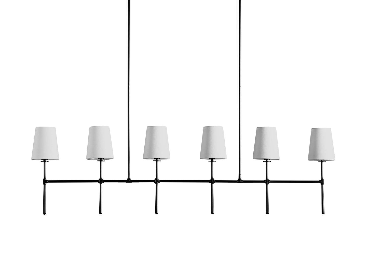 Rhodes Midcentury Torch Linear Chandelier