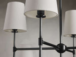 Rhodes Midcentury Torch Two-Tier Chandelier