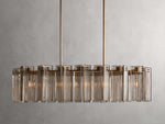 Delsie Vintage Glass Oval Chandelier