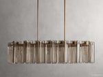 Delsie Vintage Glass Oval Chandelier