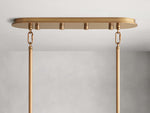 Delsie Vintage Glass Oval Chandelier