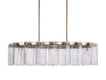 Delsie Vintage Glass Oval Chandelier