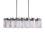 Delsie Reeded Glass Oval Chandelier