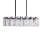 Delsie Vintage Glass Oval Chandelier