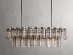 Delsie Reeded Glass Oval Chandelier