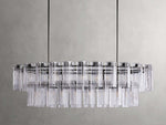 Delsie Vintage Glass Oval Chandelier