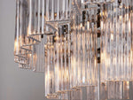 Delsie Vintage Glass Oval Chandelier