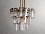 Delsie Reeded Glass Round Chandelier