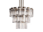 Delsie Reeded Glass Round Chandelier